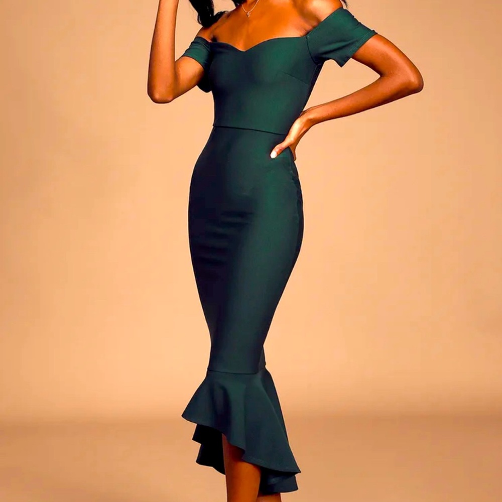 Dark Green Dress Lulus